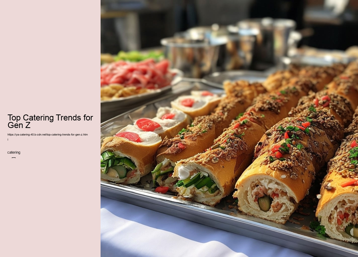 Top Catering Trends for Gen Z