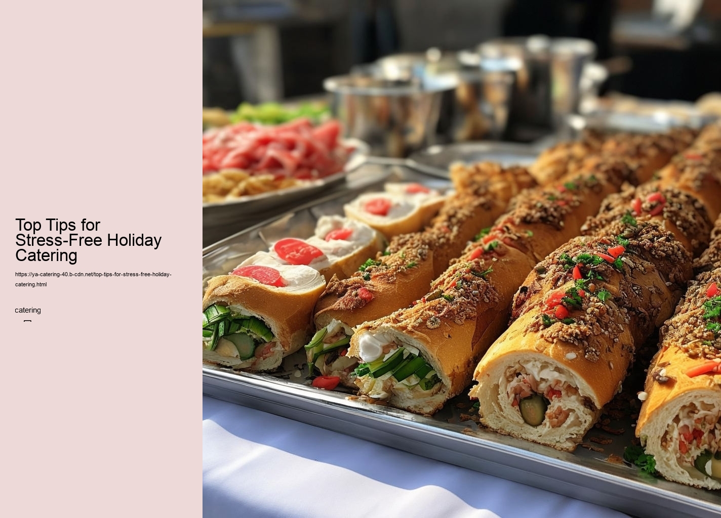 Top Tips for Stress-Free Holiday Catering